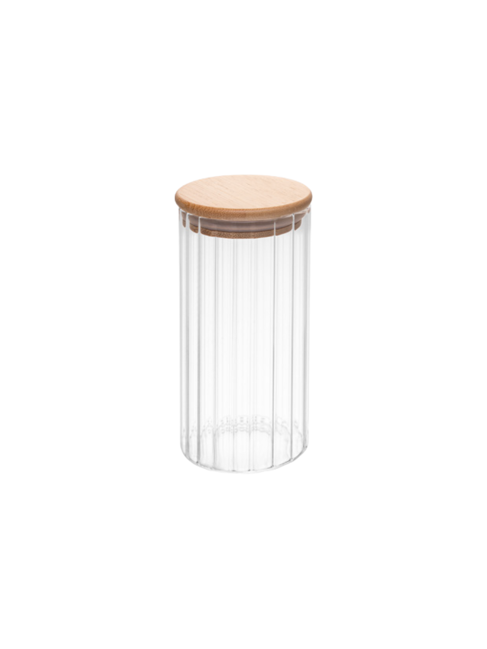 POTE DE VIDRO COM TAMPA DE BAMBU 950ML 7895730292619