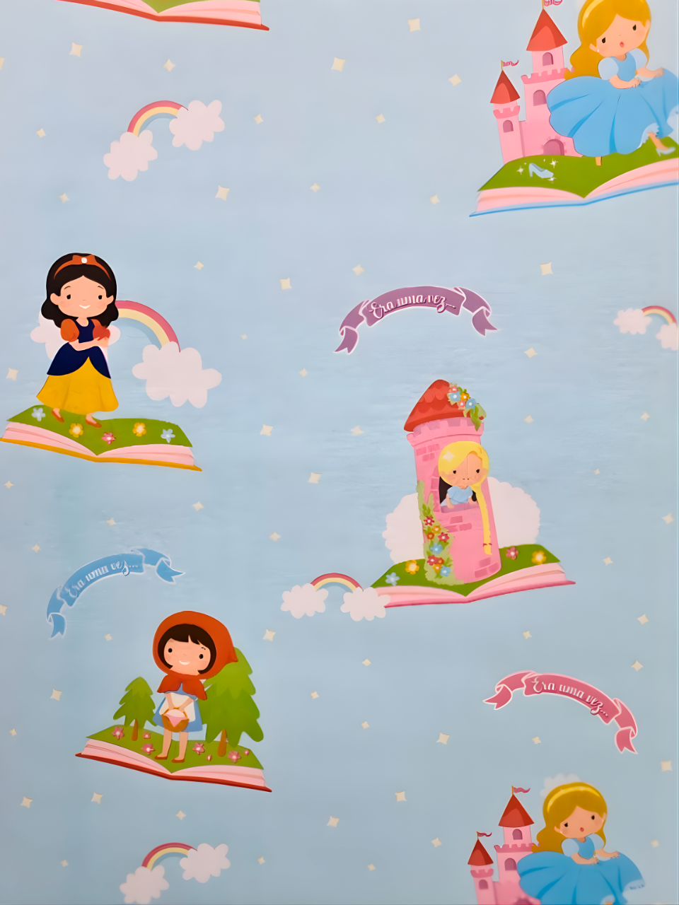 PAPEL DECORATIVO AUTOADESIVO INFANTIL MENINA 5M X 45CM 7908870402623 / ADP0121