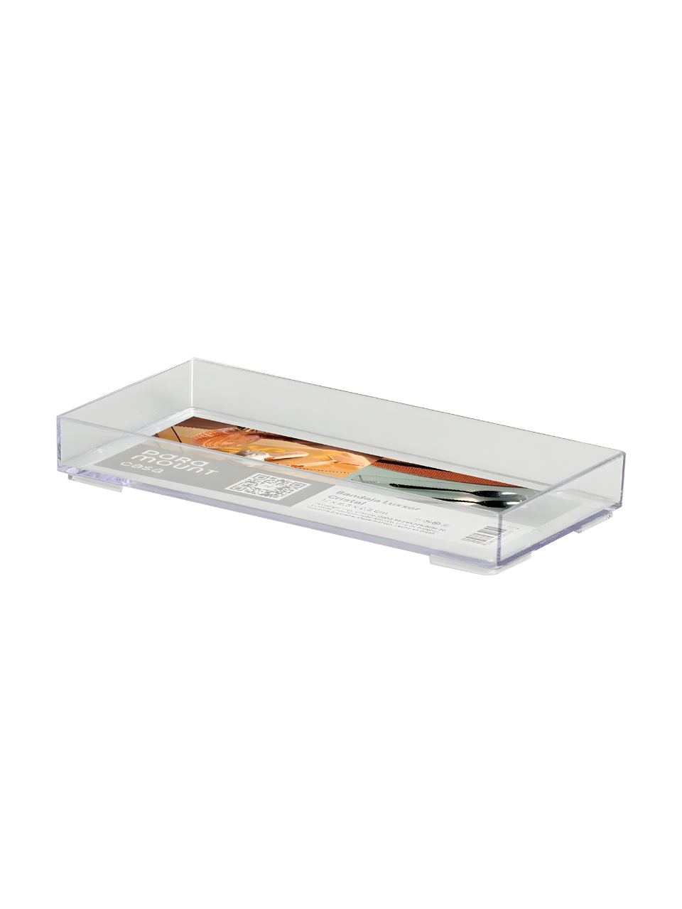 BANDEJA LUXXOR 17CM X 8,3CM X2,3CM CRISTAL 7908692505519 / REF 3349 