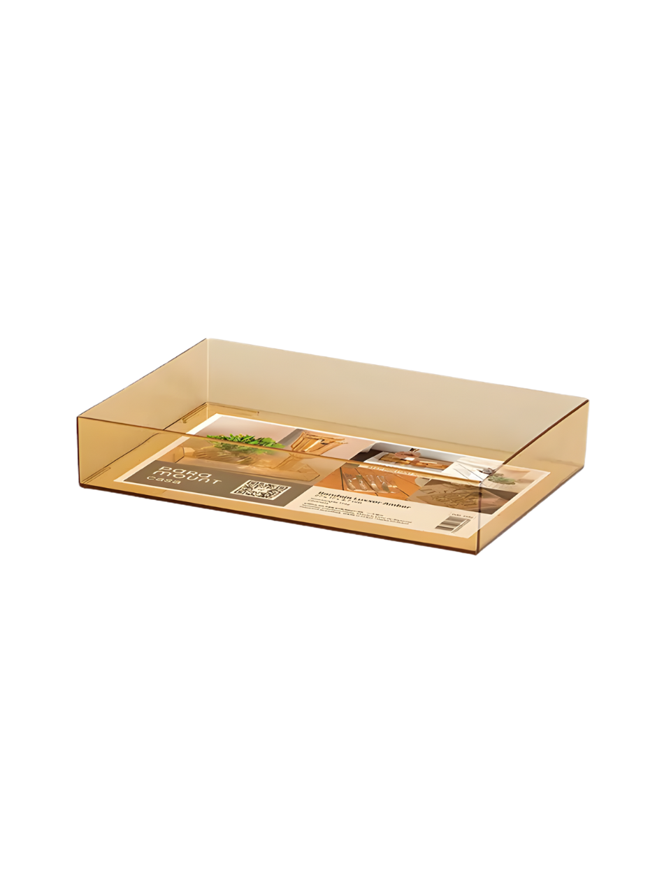 BANDEJA LUXXOR 17CM X 8,3CM X 2,3CM AMBER 7908692505533 / REF 3351