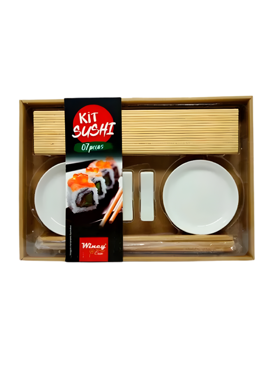 KIT SUSHI 2 PESSOAS KOB C/7 PCS 7908281314904 / REF CED05012