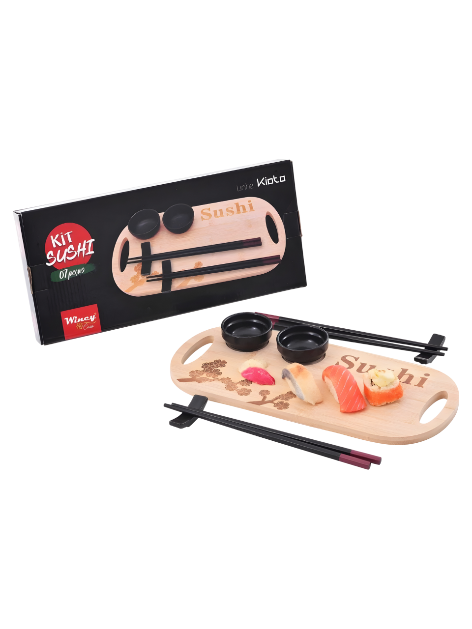 CONJUNTO PARA SUSHI P/2 PESSOAS KIT C/7 PCS 7908281380671 / REF CED05022