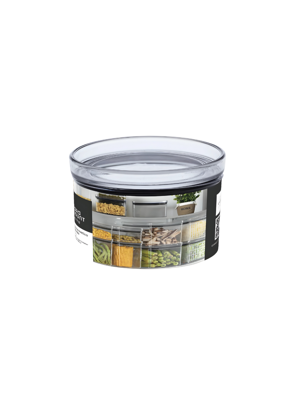 POTE HERMETICO LUMINI REDONDO 480ML TRANSPARENTE 7898943567161 / REF 1164