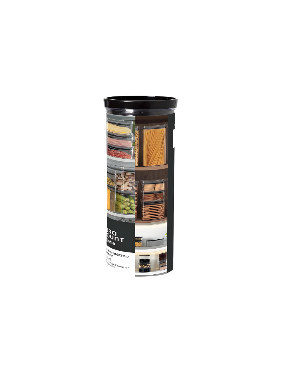 POTE HERMETIC LUMINI REDONDO BLACK 2.200ML 7908692500637 / REF 2122