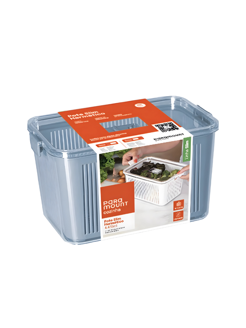 POTE SLIM MULTIUSO 4.470ML CINZA 7898955005927 / REF 1774