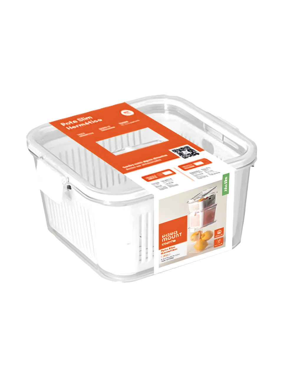 POTE HERMETICO SLIM MULTIUSO 1.360ML BRANCO 7898955005828 / REF 1775