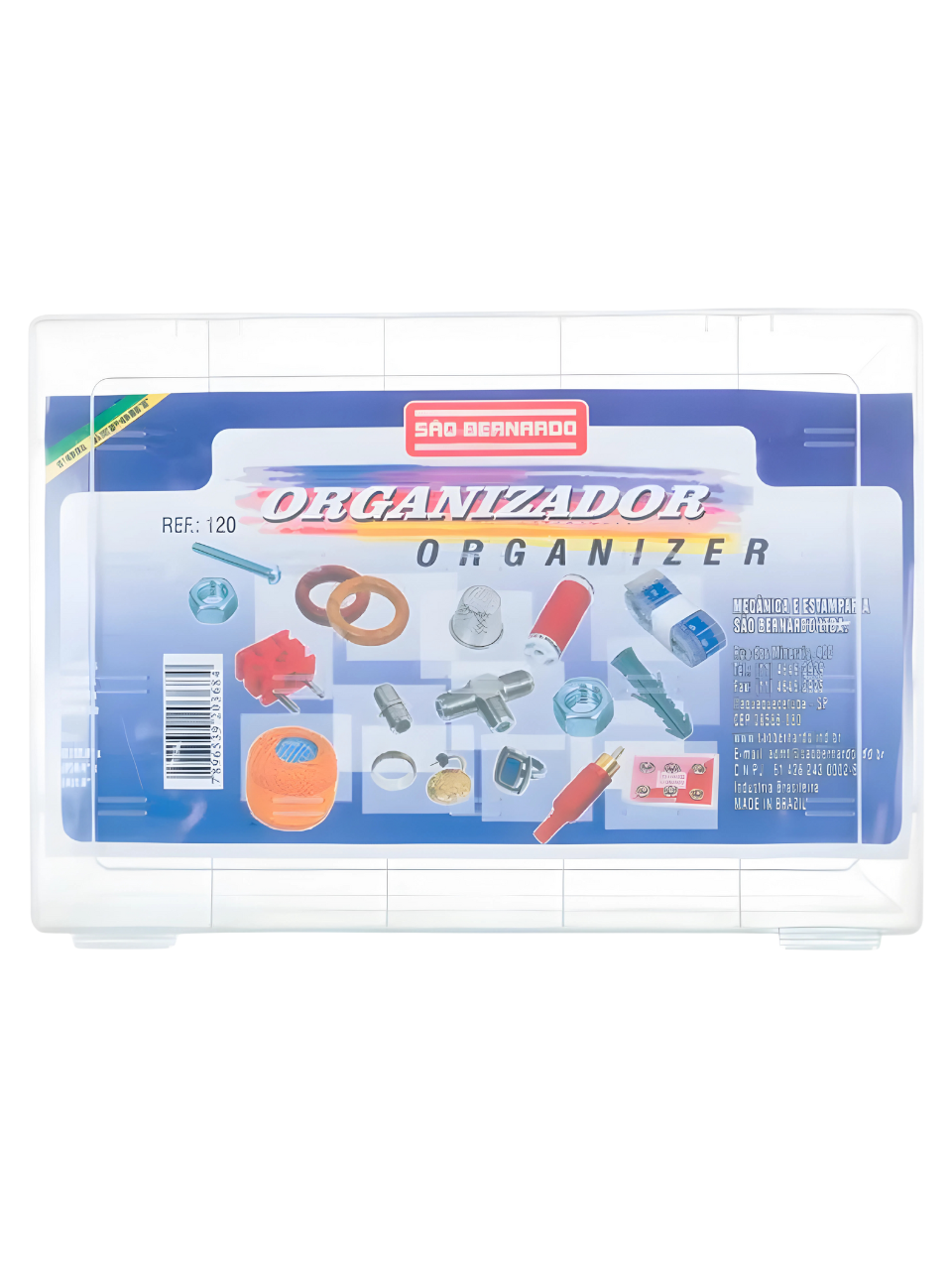 ORGANIZADOR COM DIVISORIAS TRANSPARENTE 7896539203684 / REF UT-120