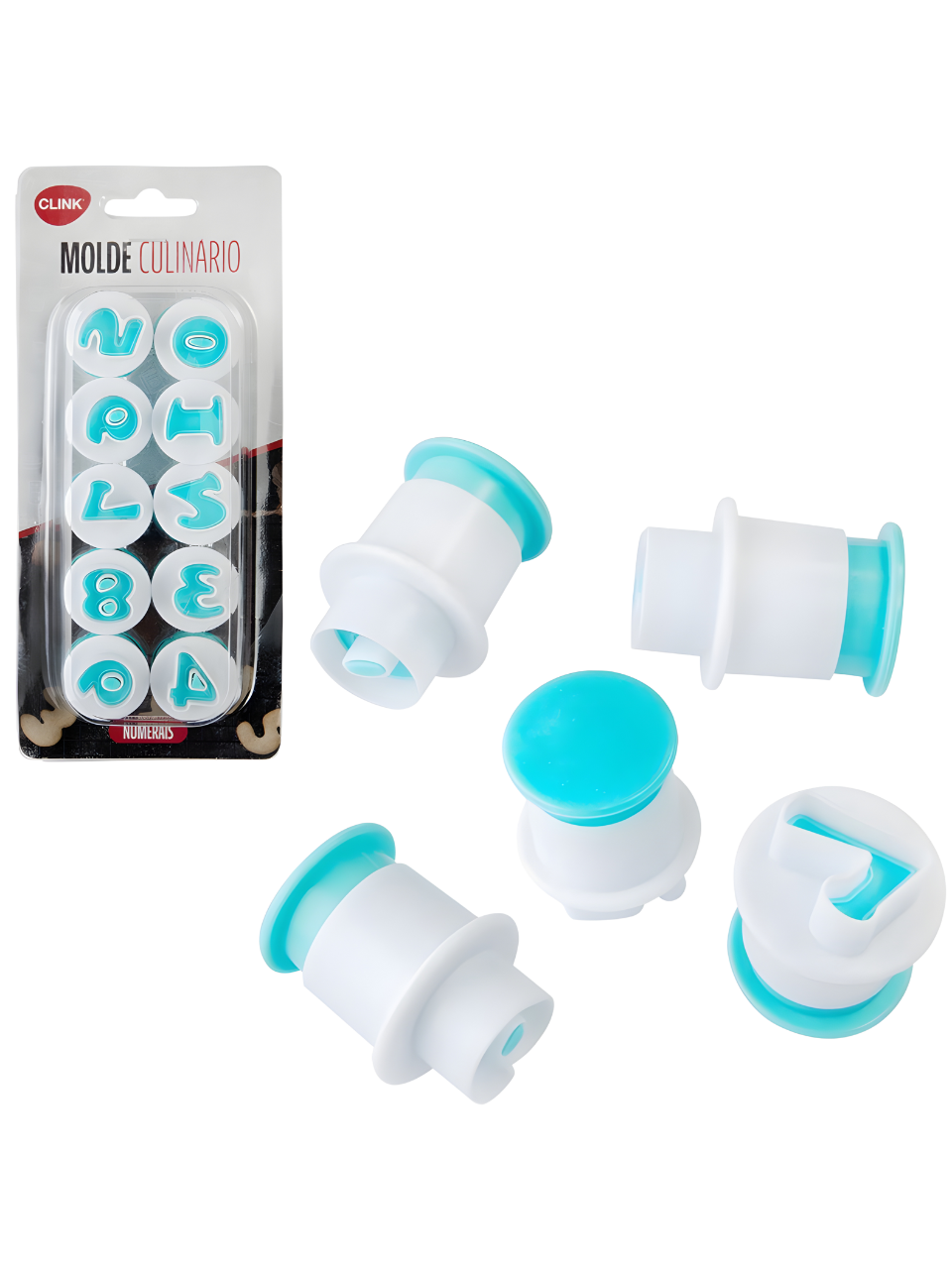 MOLDE CULINÁRIO NUMERAL PLASTICO 7899850346498 / REF CK5717