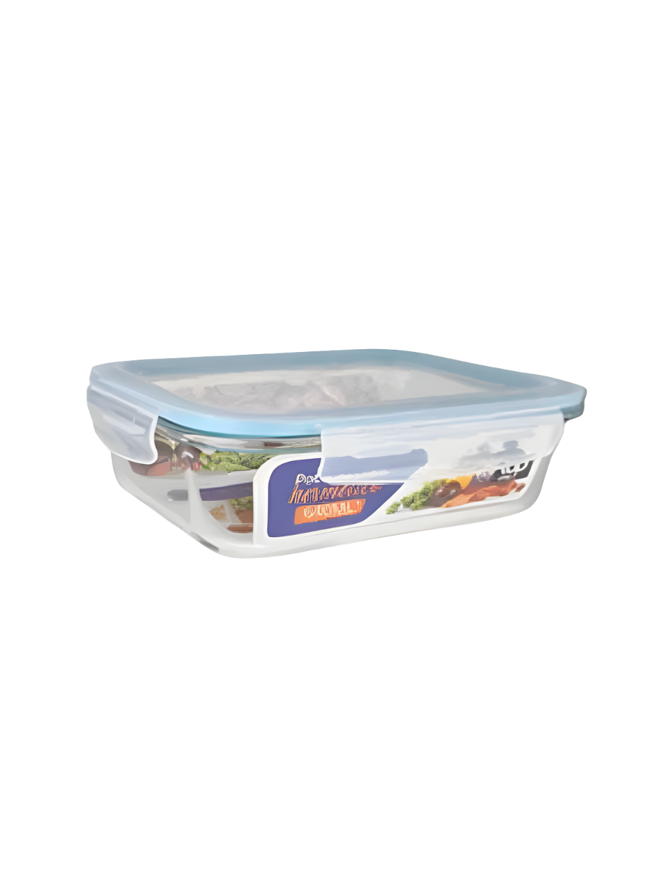 POTE DE VIDRO HERMETICO RETANGULAR 370ML C/TRAVA NA TAMPA 7908475130068 / REF TOP1196-2
