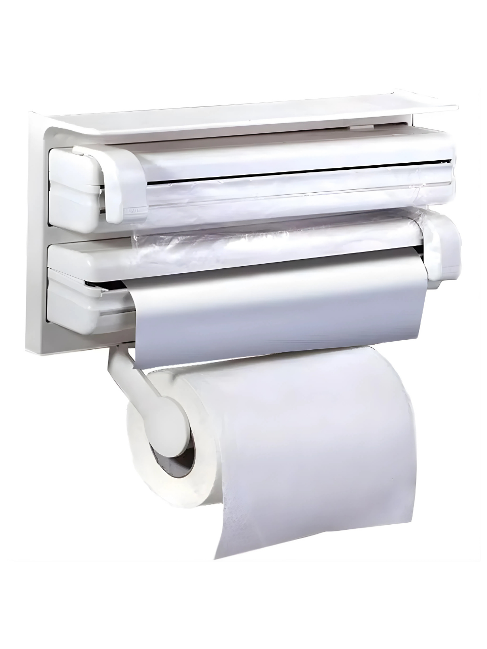 PORTA PAPEL TOALHA ORGANIZADOR COZINHA 3 EM 1 PLASTICO 7899850341257 / REF CK5195