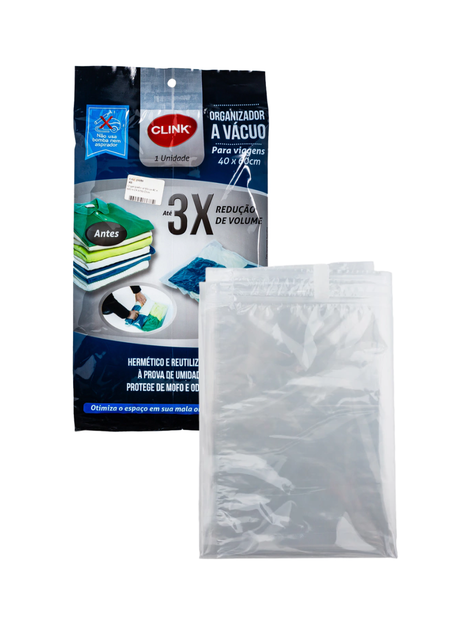ORGANIZADOR A VACUO PLASTICO 40CM X 60CM 7899850336772 / REF CK4755