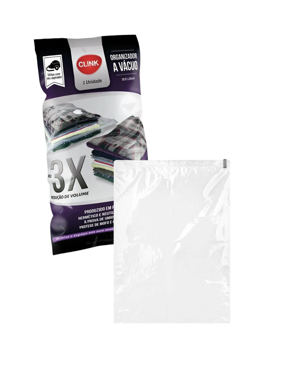 ORGANIZADOR VACUO PLASTICO 70CM X 110CM 7899850336833 / REF CK4761