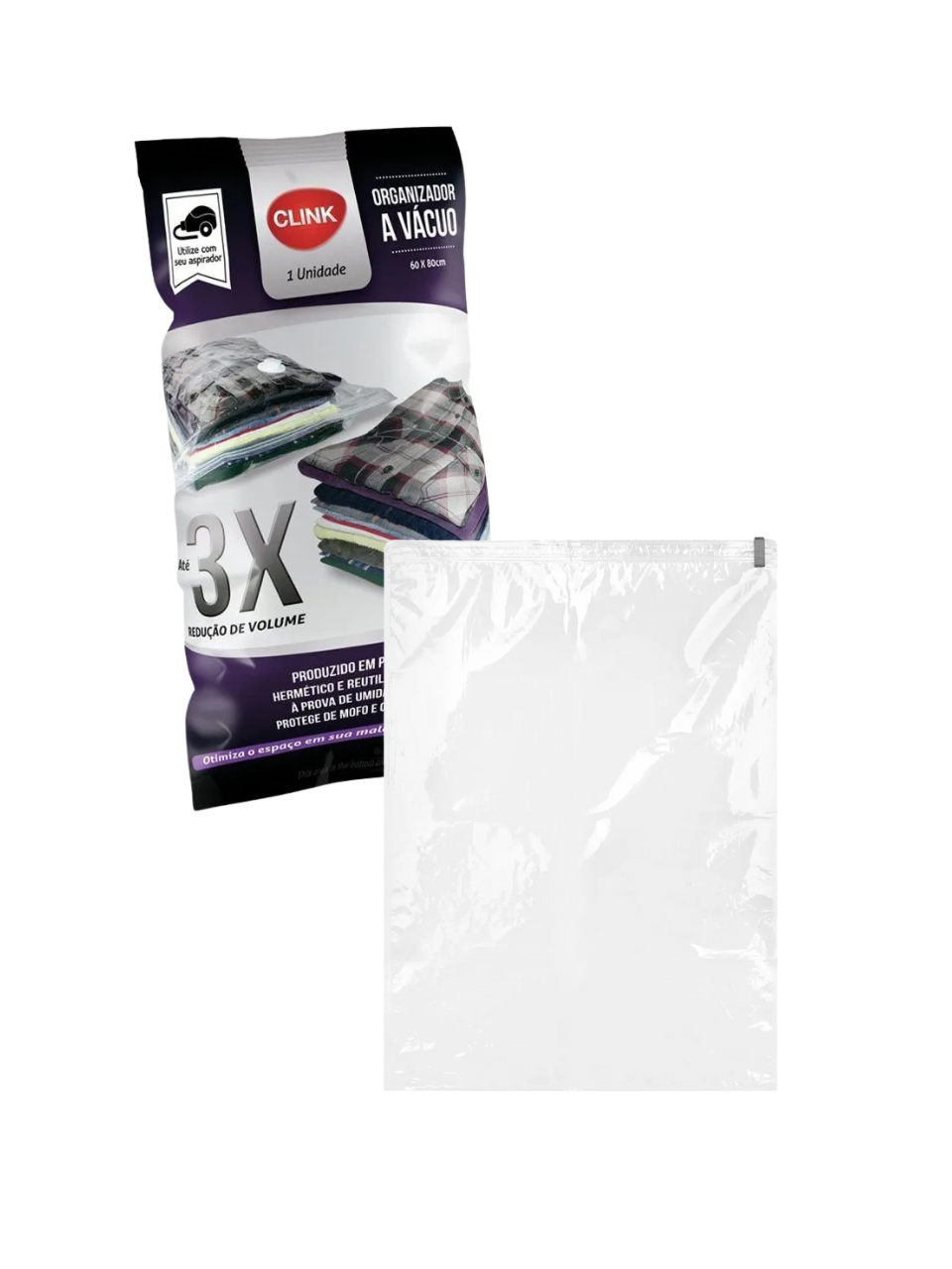 ORGANIZADOR VACUO PLASTICO 60CM X 80CM 7899850336826 / REF CK4760