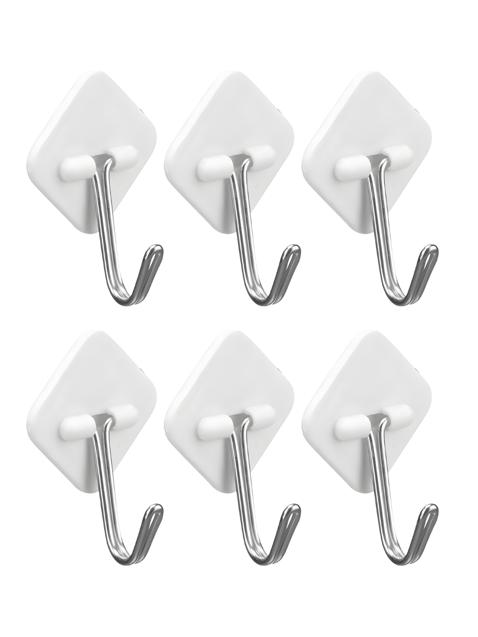 GANCHO AUTO ADESIVO C/6 PCS 7908323323314 / REF 17936