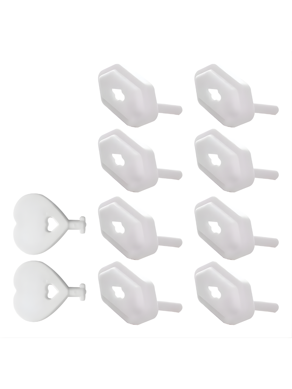 PROTETOR DE TOMADAS C/8 PCS C/2 CHAVES 7908122209505 / REF 220950