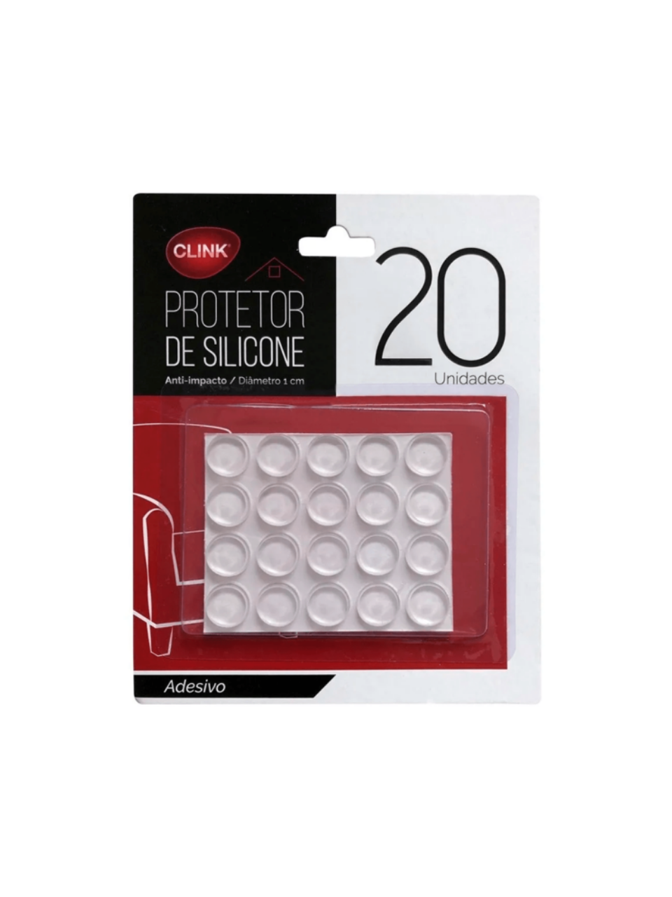 PROTETOR SILICONE ANTI-IMPACTO 1CM/ PASTILHA DE SILICONE 7899850329231 / REF CK4001