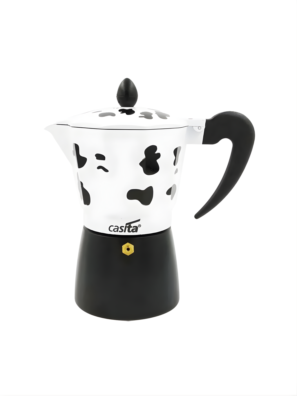 CAFETEIRA ITALIANA ALUMINIO VAQUINHA 6 XICARAS 300ML 7899790904970 / REF CA11069