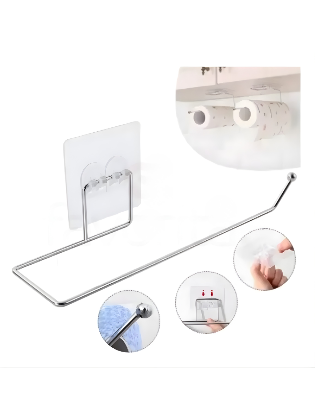 SUPORTE P/ROLO DE PAPEL TOALHA DE FERRO 7908174926252 / REF HU84401