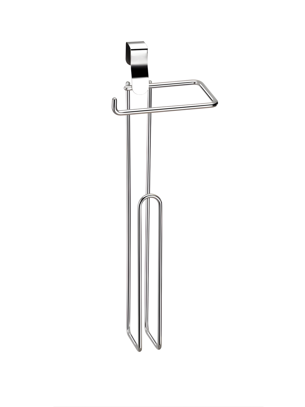 GANCHO TIPO SUPORTE P/PAPEL HIGIÊNICO TRIPLO PARA CAIXA ACOPLADA 7897807412173 / REF 1217