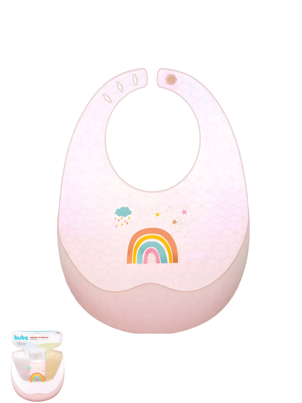 BABADOR EM SILICONE COM PEGA-M 7908103780504 / REF 18050