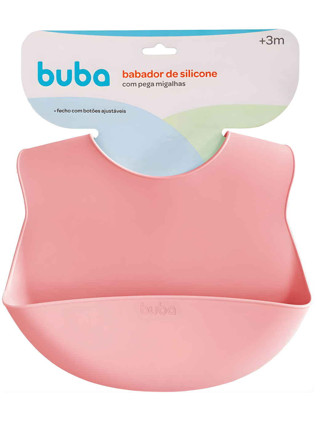 BABADOR EM SILICONE COM PEGA MIGALHAS - BUBA 7908103756400 / REF 15640