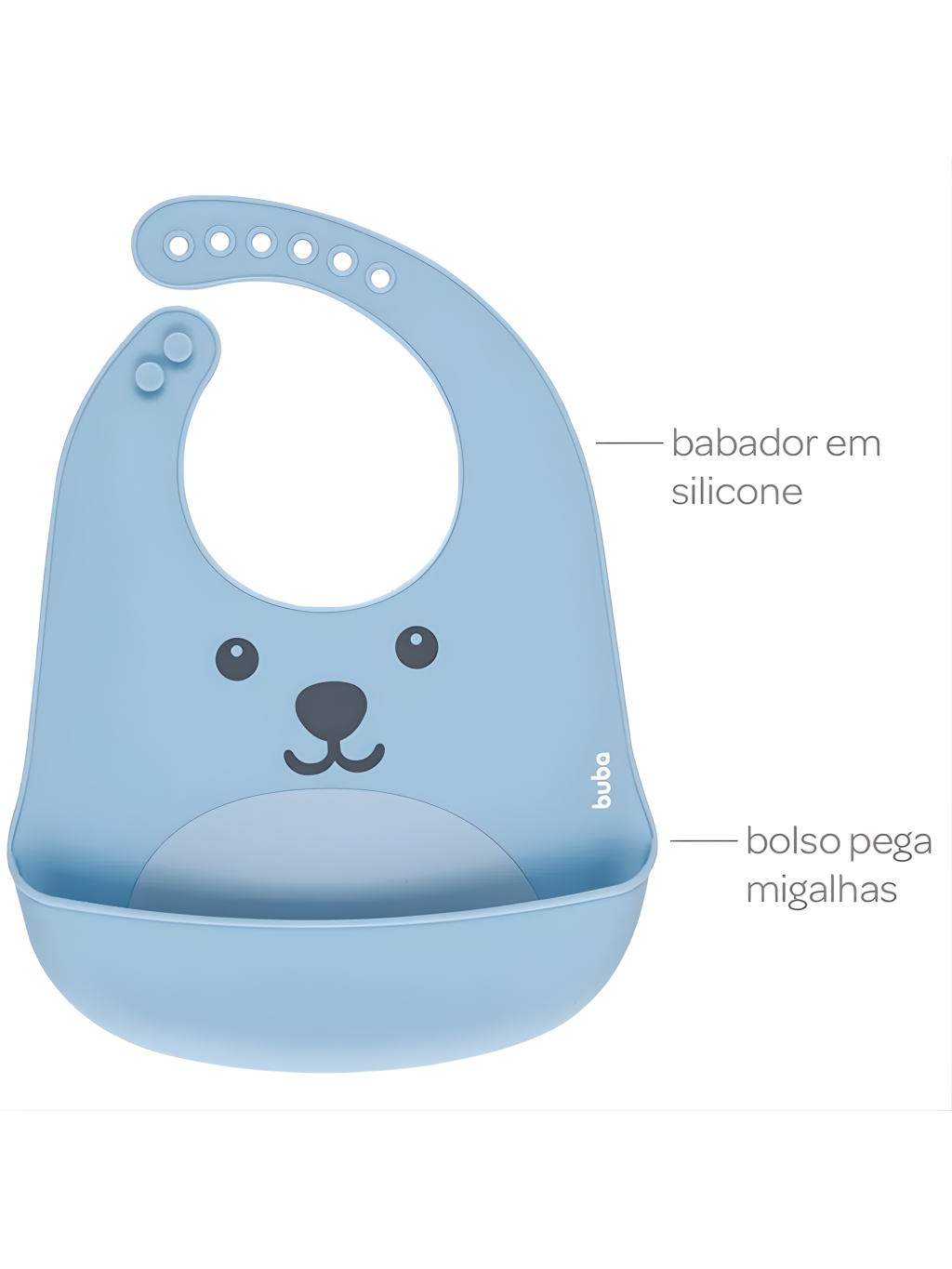 BABADOR EM SILICONE C/PEGA MIGALHAS GUMY 7908103720920 / REF 12092