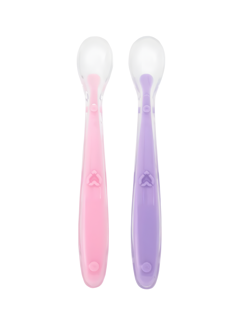 KIT C/2 COLHERES EM SILICONE ROSA/LILAS 7908103739168 / REF 13916