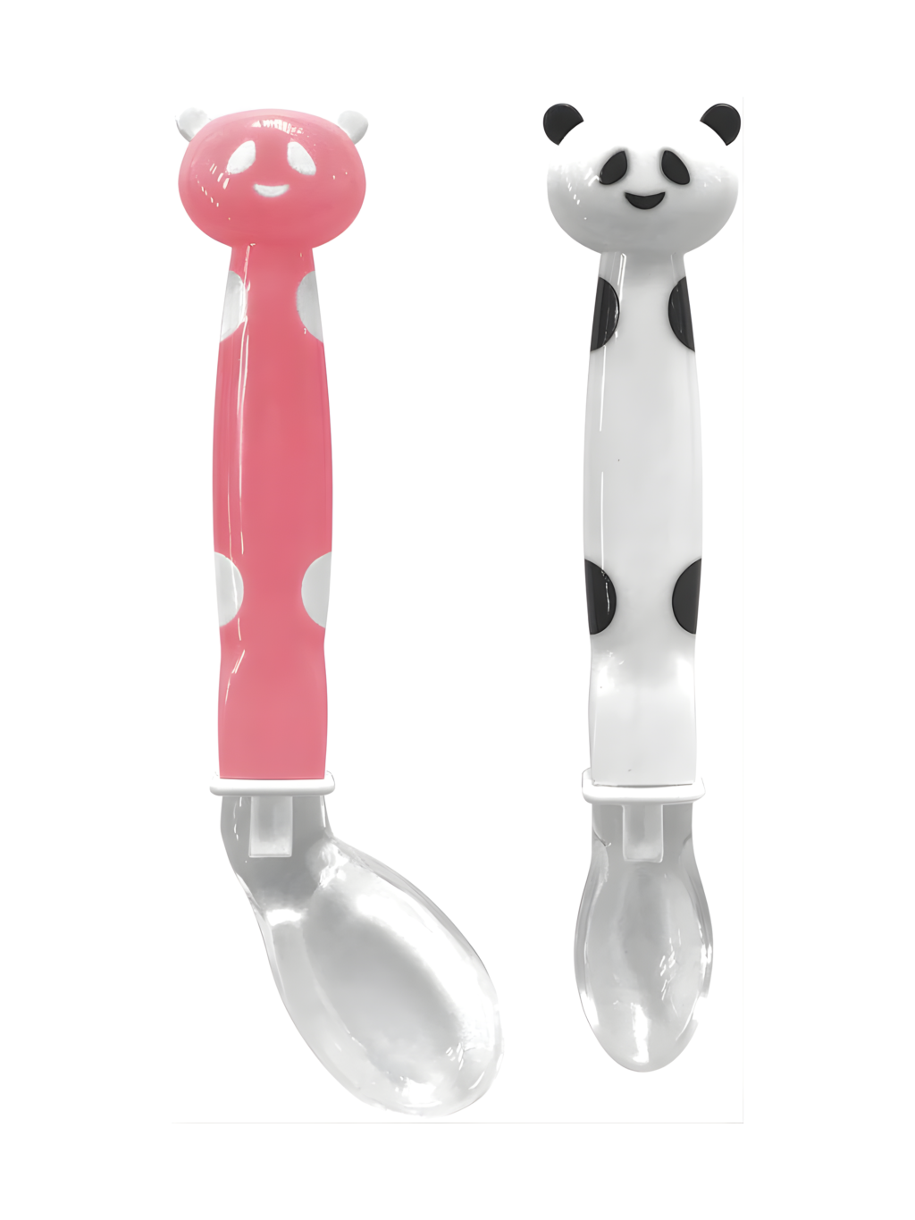 KIT COLHER PANDINHA EM SILICONE ROSA 7899525682333 / REF 08233