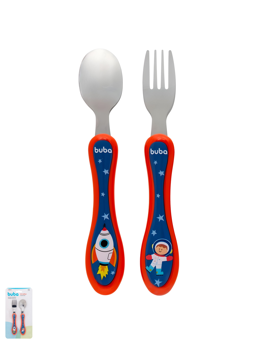 KIT C/2 TALHERES AVENTURAS ASTRONAUTA BUBA 7908103769707 / REF 16970