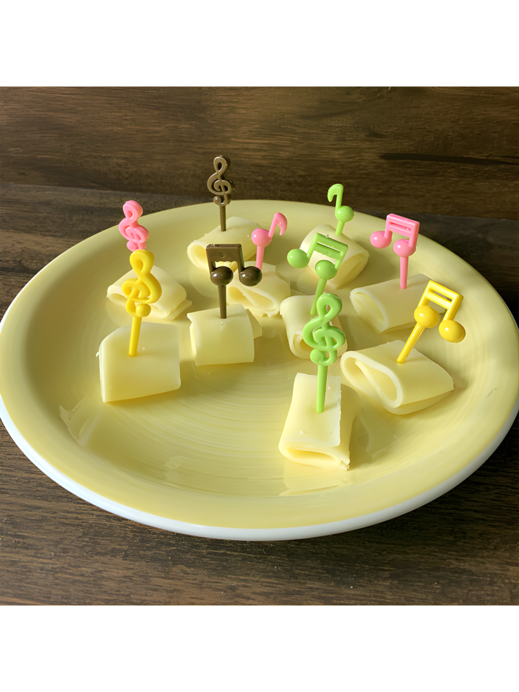 JOGO DE GARFINHOS P/ FRUTA SORTIDOS NOTAS MUSICAIS C/16 PCS  7891100048299 / REF 4829