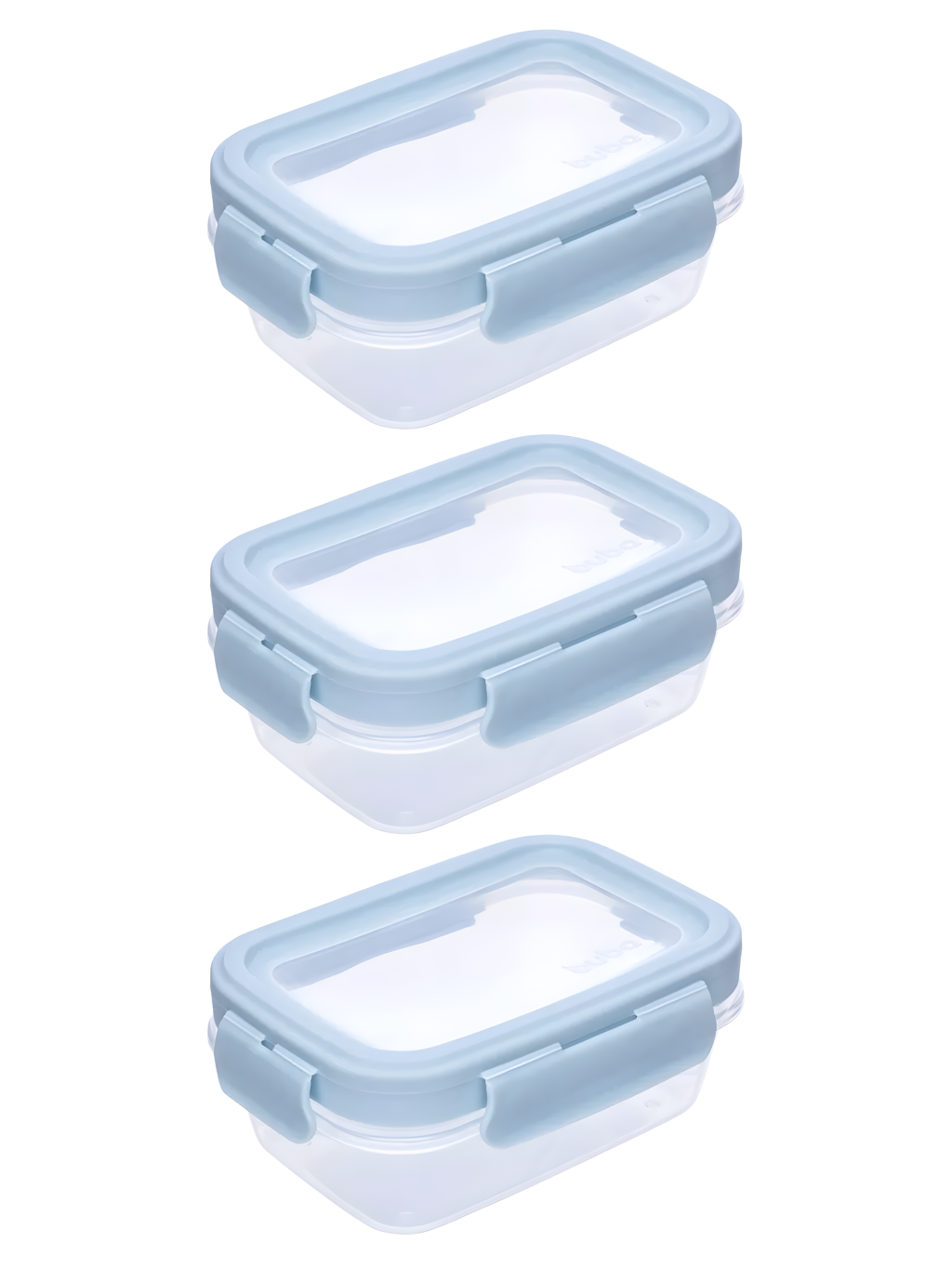 KIT 3 POTINHOS HERMETICOS AZUL BUBA 7908103780573 / 18057