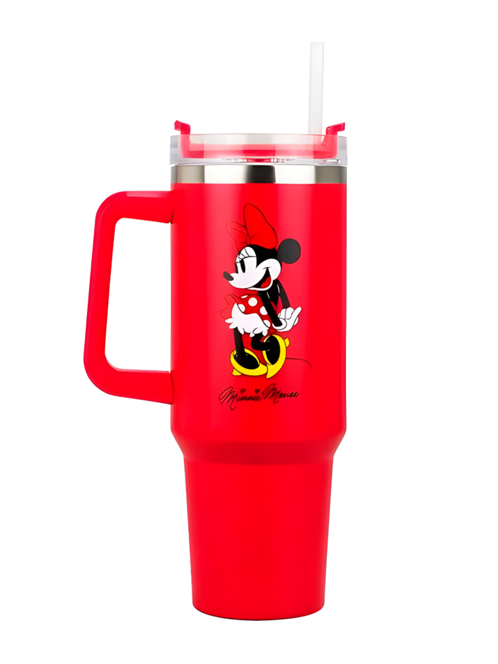 COPO VERMELHO C/CANUDO MINNIE 1100ML 4894290047298 / REF DSS-S7157-MK2-D