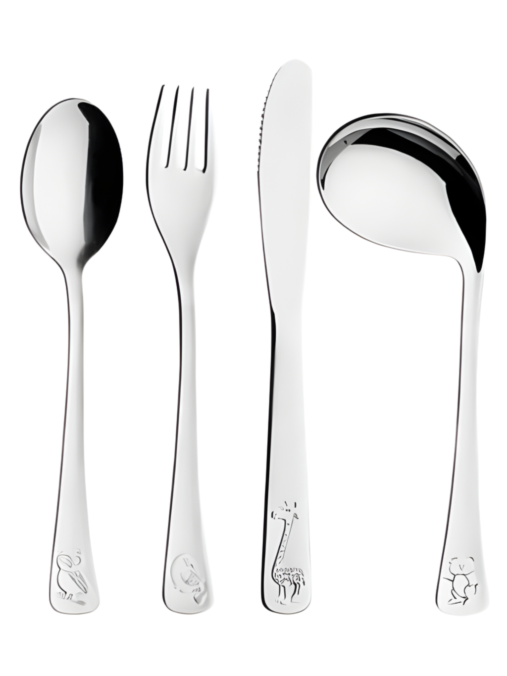 JOGO TALHERES INFANTIS  INOX C/4 PCS 7908216121881 / REF 8916