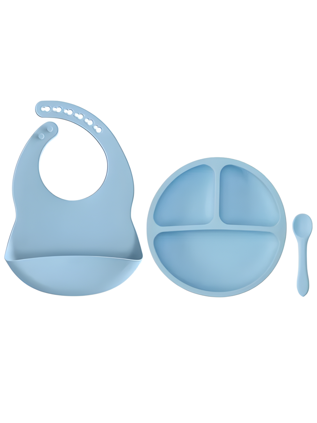 KIT REFEIÇÃO EM SILICONE AZUL 7908103795683 / REF 19568