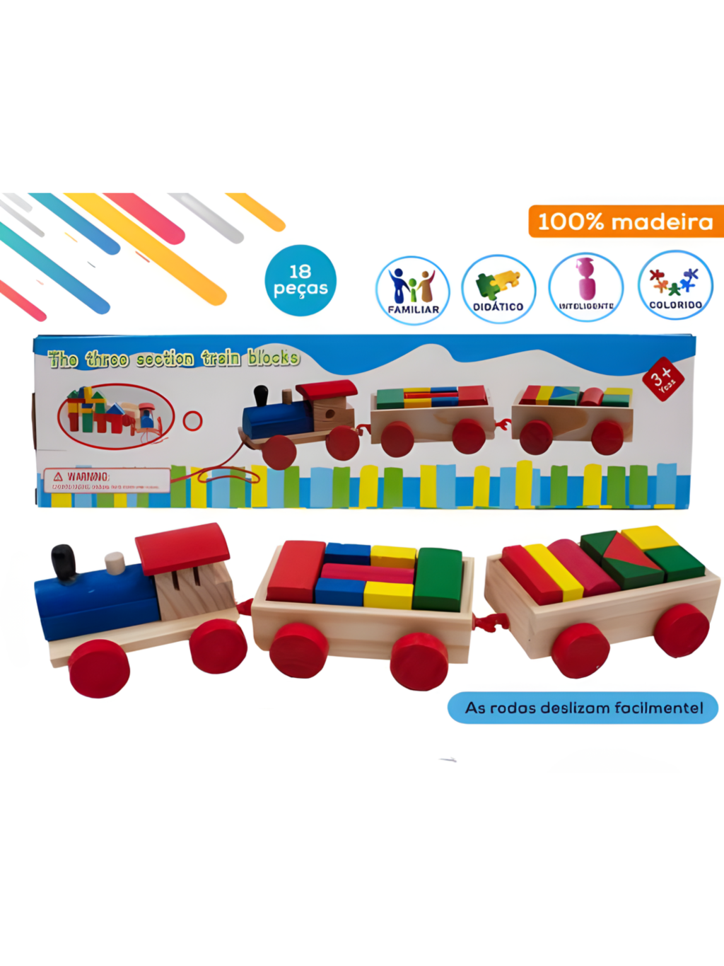 BRINQUEDO TREM EDUCATIVO 7898620620448 / REF 10887