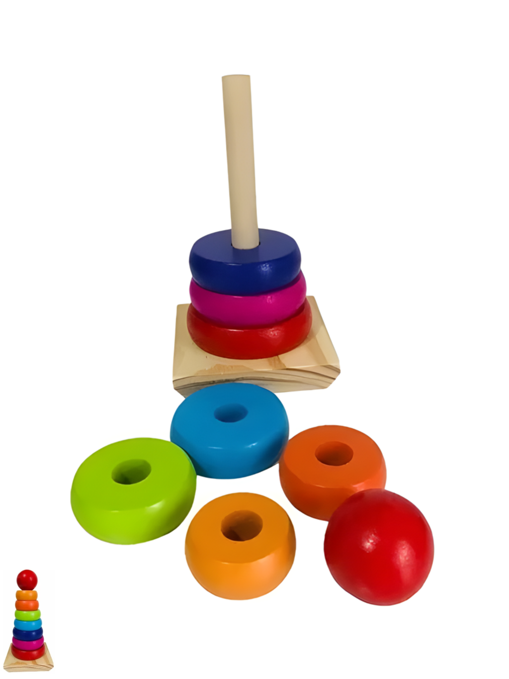 BRINQUEDO DIDATICO PIRAMIDE EDUCATIVA 7898620620462 / REF 10889