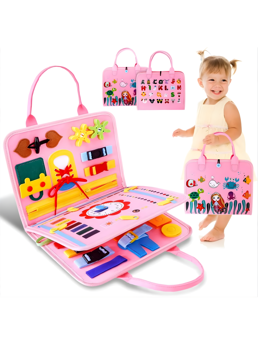 BRINQUEDO CONJUNTO MALETA EDUCATIVA SENSORIAL 7908487341230 / REF TKAB9060