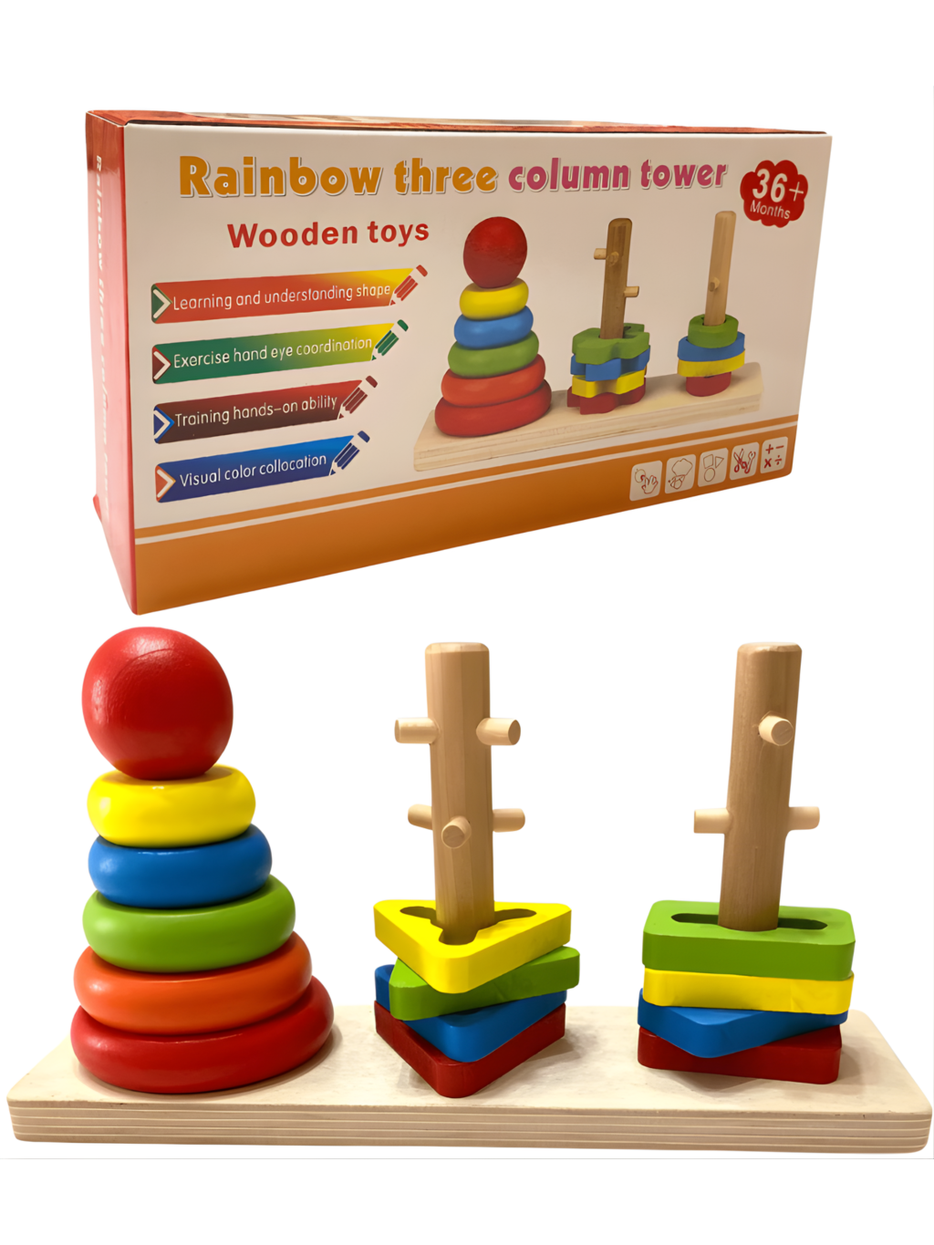 BRINQUEDO PIRAMIDE DIDATICA 7898620620714 / REF YW172