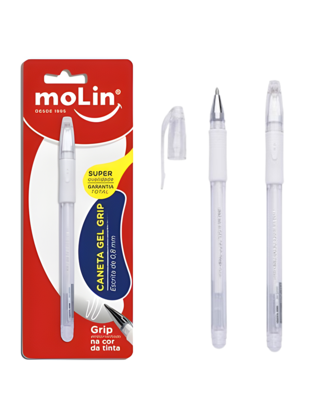 CANETA MOLIN GERAL GRIP BRANCA SM 1X1 7898538294991 / REF 03238
