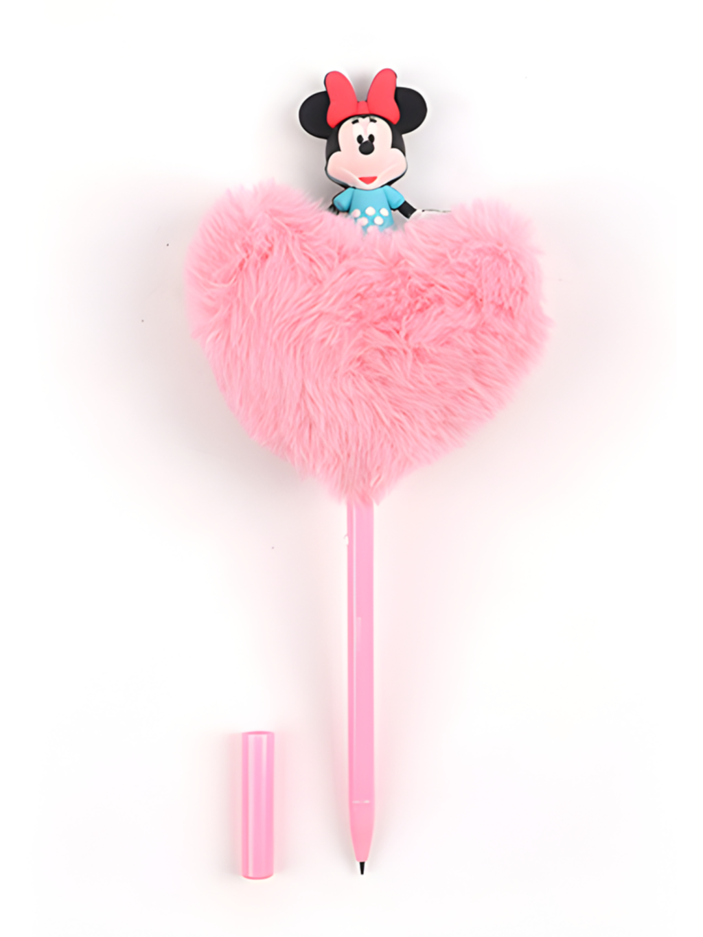 CANETA CORAÇÃO PLUSH MINNIE 0,7MM 7899588012702 / REF 22318