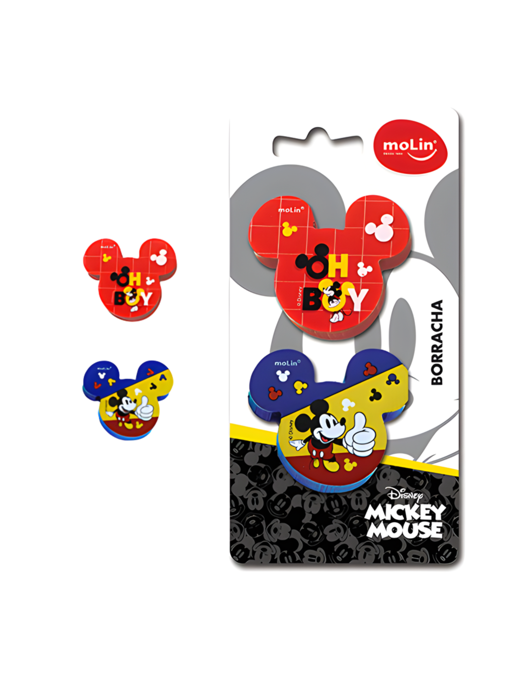 BORRACHA MICKEY BT C/2 UND MOLIN 7898538295554 / REF 22660