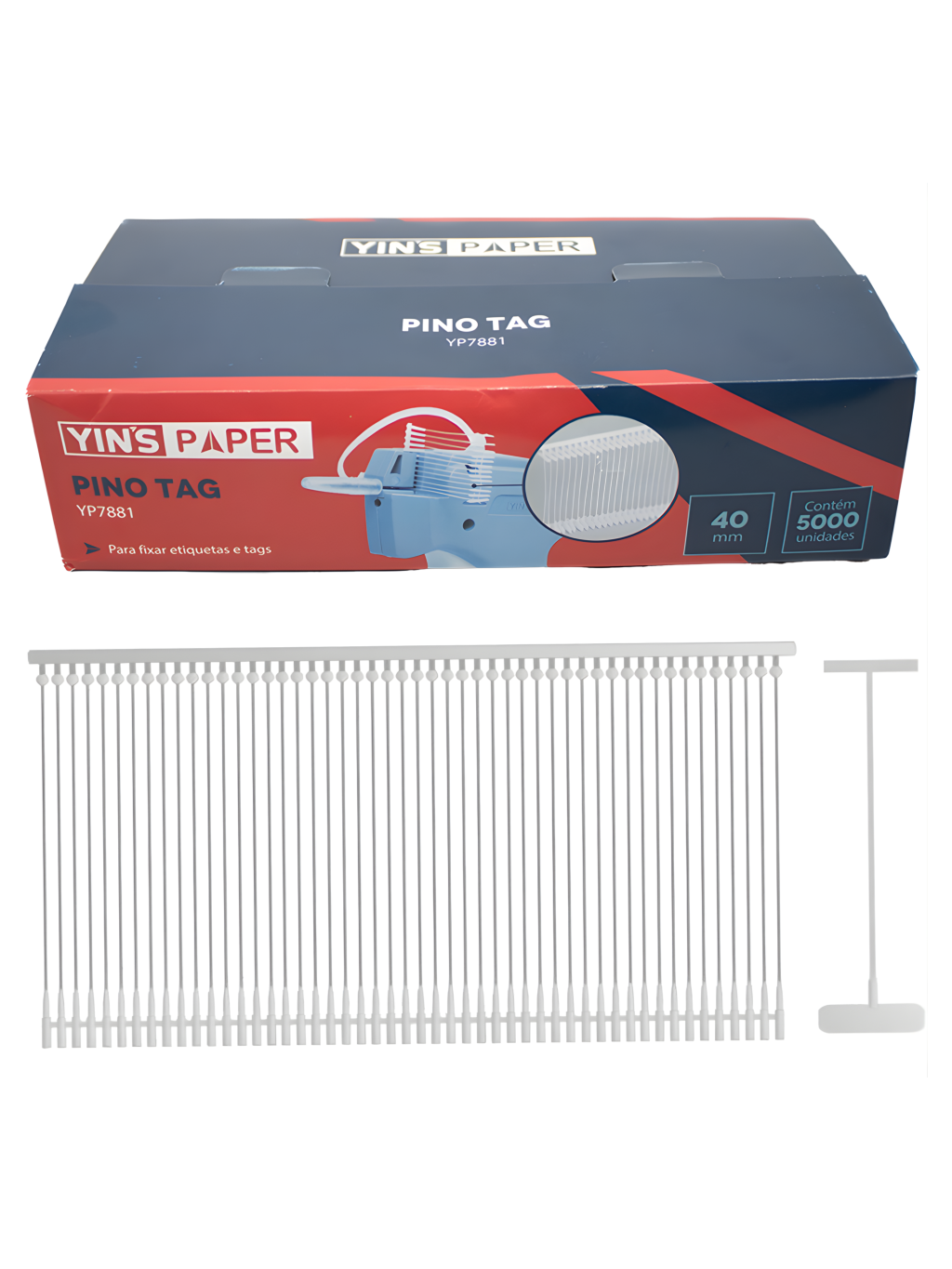 PINO TAG ETIQUETA 40MM C/5000 UND 7898720565489 / REF YP7881