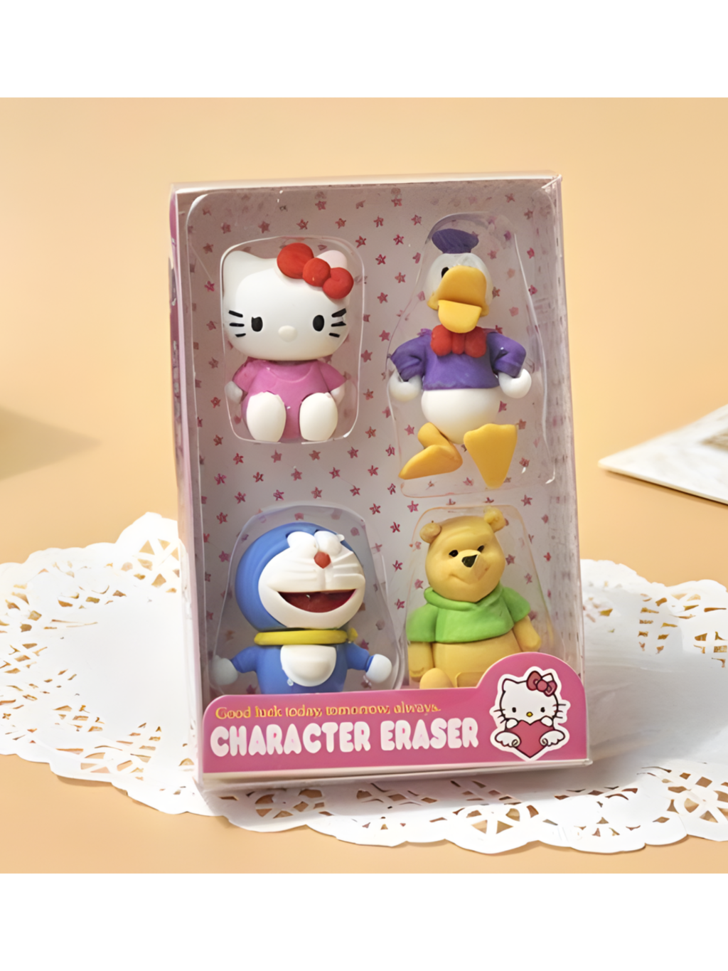 KIT BORRACHA TURMA DA HELLO KITTY C/4 UNIDADES 31905 