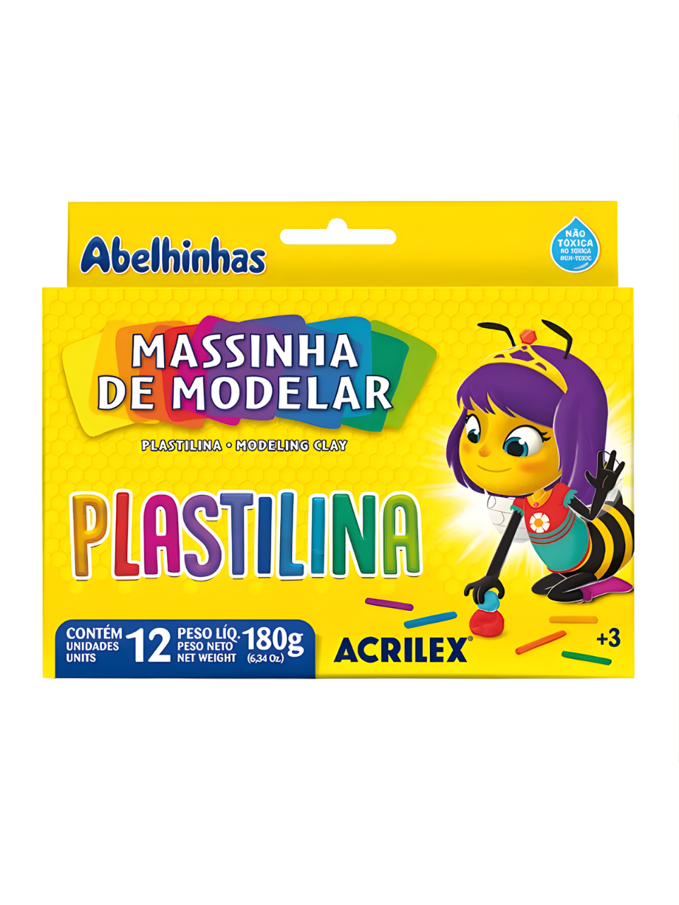 MASSINHA DE MODELAR C/12 ROLOS 7891153070124 / REF 07012