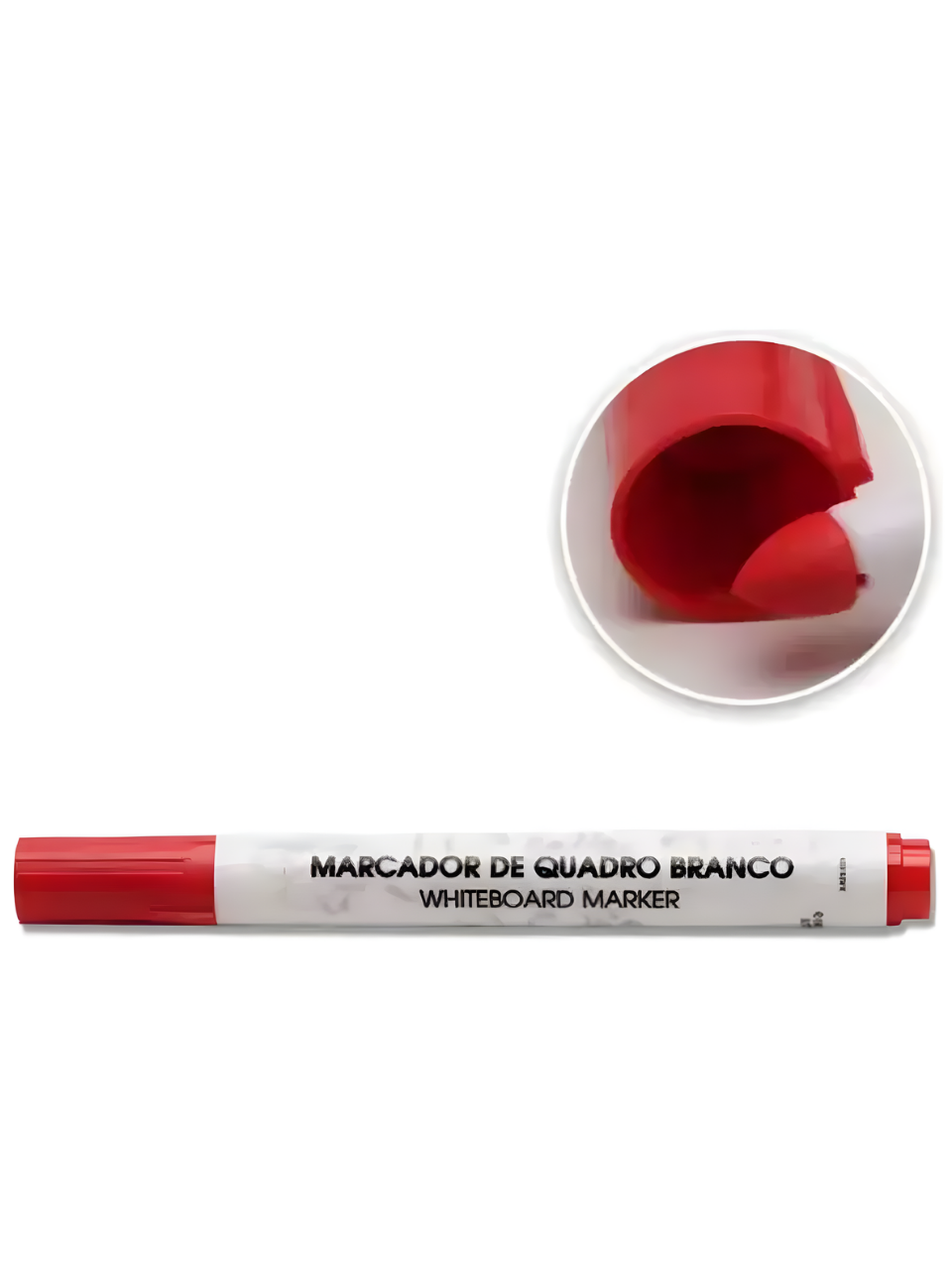 MARCADOR DE QUADRO BRANCO ACRILEX VERMELHO 7891153069333