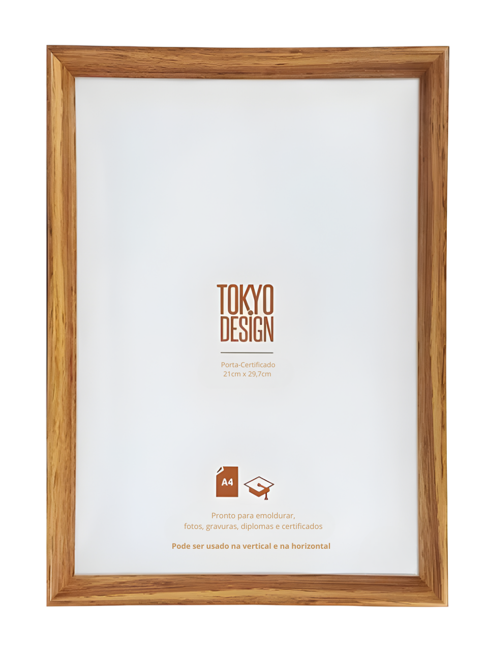 PORTA CERTIFICADO DE MDF 21CM X 29,7CM 7899183986071 / REF FOT0166