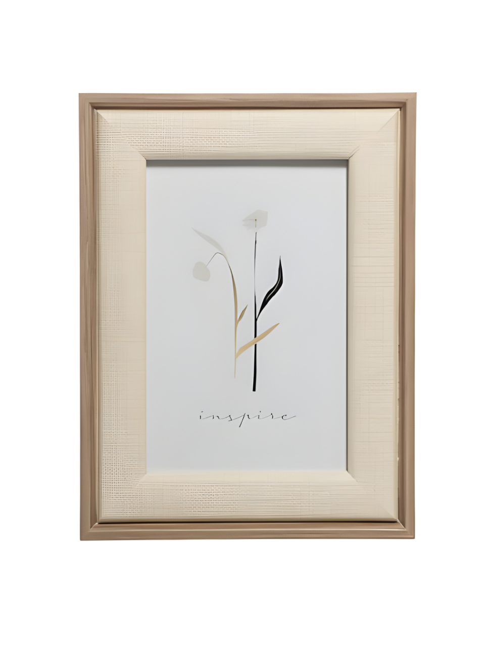 PORTA RETRATO HAPPY BEGE MDF 15CM X 20CM 7908122218088 / REF 221808