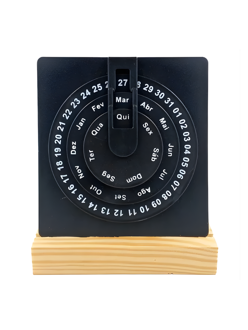 CALENDARIO DECORATIVO DE PLASTICO ABS E MADEIRA 7908174967682 / REF HD87330