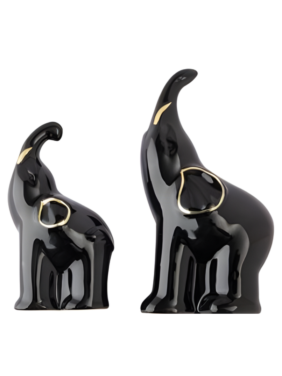 ESCULTURA ELEFANTE CERAMICA C/2 PCS 7908169039684 / REF CB4235
