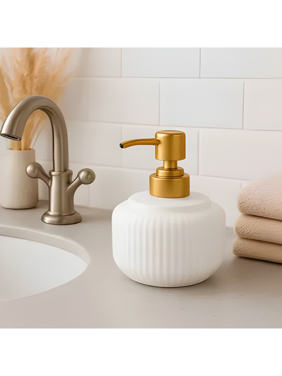PORTA SABONETE LIQUIDO EM PORCELANA 7908168267606 / REF 6760